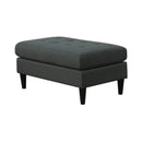 Kesson Mid-Century Modern Charcoal Grey Ottoman