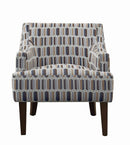 Gideon Transitional Geometric Accent Chair