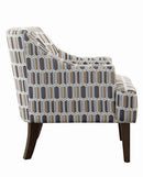 Gideon Transitional Geometric Accent Chair