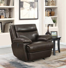 MacPherson Power Motion Brown Recliner