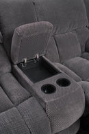 Weissman Grey Reclining Loveseat