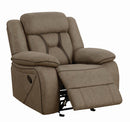Houston Casual Tan Glider Recliner