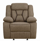 Houston Casual Tan Glider Recliner