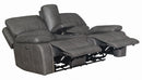 Ravenna Casual Charcoal Power Loveseat