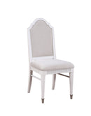 Celestia Fabric & Off White Side Chair (Set-2)