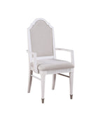 Celestia Fabric & Off White Arm Chair (Set-2)