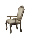Chateau De Ville PU & Antique White Arm Chair (Set-2)