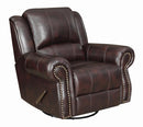 Sir Rawlinson Traditional Tobacco Glider Recliner