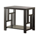 Transitional Cappuccino End Table