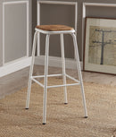 Scarus Natural & White Bar Stool (Set-2)