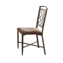 Aldric Fabric & Antique Side Chair (Set-2)