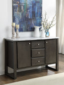 Madan Marble & Gray Oak Server