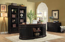 Rowan Traditional Black and Espresso Desk