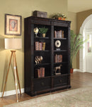 Rowan Traditional Black and Espresso Bookcase