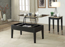 Dusty II Dark Brown Faux Marble & Black Coffee Table