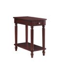 Transitional Cappuccino Accent Table