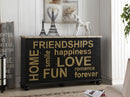 Arwin Antique Black & White Washed Console Table