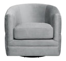 Modern Grey Swivel Accent Chair