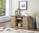 Eladio Natural TV Stand (Optional Fireplace)