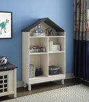 Doll Cottage Weathered White & Washed Gray Bookcase