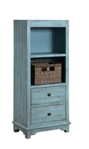 Rustic Blue Accent Cabinet