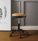 Ouray Vintage Caramel PU & Black Adjustable Stool (Set-2)