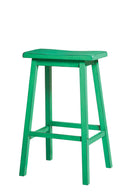 Gaucho Antique Green Bar Stool (Set-2)