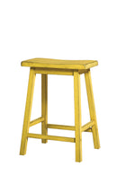 Gaucho Antique Yellow Counter Height Stool (Set-2)