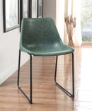 Valgus Vintage Green & Black Side Chair (Set-2)