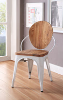 Jakia III Natural & White Side Chair (Set-2)