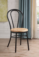 Jakia Black & Natural Side Chair (Set-2)