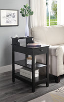 Slayer Black Side Table (USB Charging Dock)