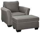 Domani Signature Design 2-Piece Chair & Ottoman Set image
