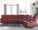 Vacherie Signature Design by Ashley 3-Piece Reclining Sectional image