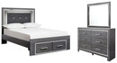 Lodanna Signature Design 5-Piece Bedroom Set with 2 Storage Drawers image