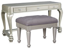 Coralayne Signature Design Vanity with Stool image