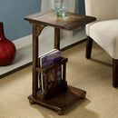 Wilcox Antique Walnut Slate-Insert Side Table