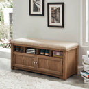 Gwebdolyn Oak Shoe Bench