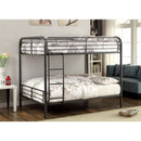 BROCKET Gun Metal Metal Full/Full Bunk Bed