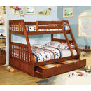 Canberra Oak Twin/Full Bunk Bed