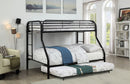 Opal Black Twin/Full Bunk Bed