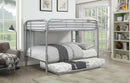 Opal Silver Full/Full Bunk Bed