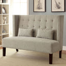AMORA Beige Love Seat Bench