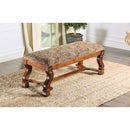 Vale Royal Antique Oak/Pattern Bench
