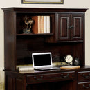 TAMI Dark Walnut Credenza Desk Hutch