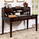 TAMI Dark Walnut Writing Desk w/ Hutch