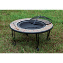 BANNO Black Round Fire Place