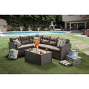 MOURA Mocha Patio Sectional