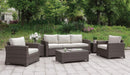 Brindsmade Dark Brown/Beige 6 Pc Set w/ Coffee Table & 2 End Tables