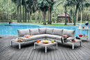 Winona Light Gray Patio Sectional w/ Table